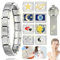 dcas 10 Pièces En Acier Inoxydable Pour De Bracelet De Charme Italien, Diy Bracelets à Breloques Italiennes, Breloques Italiennes Bracelet, Breloques de Style italien pour Femme bracelet