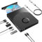 8 in 1 External Blueray/DVD Drive for PC, External CD/DVD Drive for Laptop Support 100G Disc 3D, Bluray Burner with HDMI/LAN/USB 3.0/Type-C/SD/TF Port, Blu-ray Player for Windows XP/7/8/10/11 MacOS