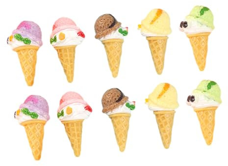 Vaguelly Lot de 12 Cornets De Glace Artificiels pour Accessoires De Photographie