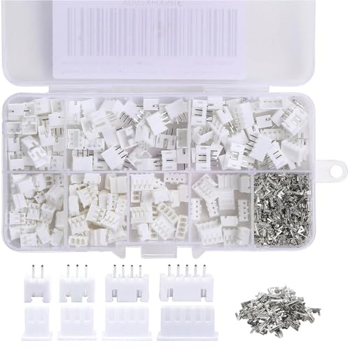 230 Stück JST Stecker Kit, JST-XH, 2,54mm Pitch Weiblich Pin Header, Adapter Kabel Stecker, Männlich und Stecker (2/3/ 4/5 Pin)