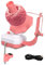 Elektrischer Garnwickler, Wollwickler Garnwickler mit Garnführung Elektrisch Wollabwickler zum Häkeln 10oz Wiederverwendbarer Automatischer Garn-Wollwickler zum Aufwickeln von Wollgarnfasern (Rosa)