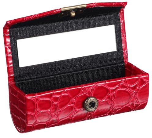LALADEFIEE Korkle Lippenstift Etui Für Damen Mit Spiegel Kompakter Lippenstifthalter Für Handtasche Für Lippenstift Und Lipgloss