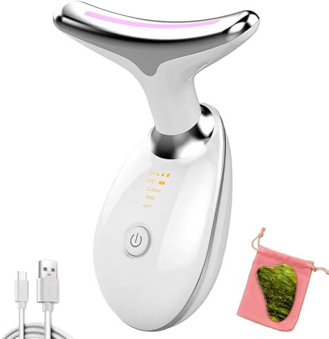 True Health Electric Face Massager, Face Lifting Device with 7 Colors and 3 Modes, LED Face Sculpting Device for Anti Aging with Gua Sha, Rechargeable