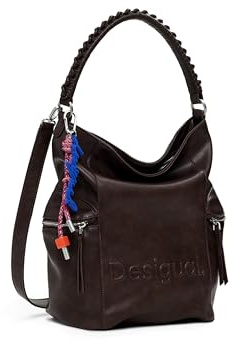 Desigual Rucksack Freizeitrucksack Arica Half Logo Backpack Big Chocolate dunkelbraun
