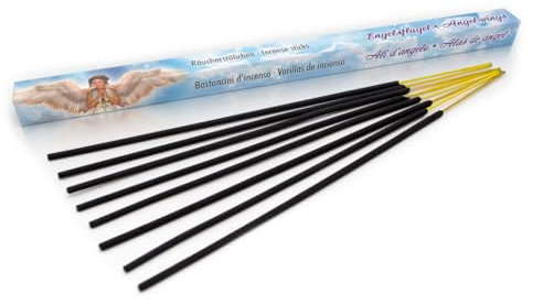 LUXflair Räucherstäbchen Engel Engelsflügel: 10 Packungen à 8 Stäbchen mit Glimmdauer je bis zu 45 Min, Incense Sticks Angel Wings, für Entspannung