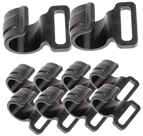 PAMINGONO Ganci da Campeggio per Esterni - Ganci in Plastica per Pali da Accessori per Tende da Campeggio per Teloni Teloni Barbecue Giardino E Garage
