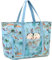 JANSBEN Strandtasche XXL Familie mit Schuhfach - Badetasche Damen Große mit Reißverschluss Wasserdicht Sanddicht Beach Bag Leichte Shopper Schultertasche Schwimmtasche für Strand Reisen Blau