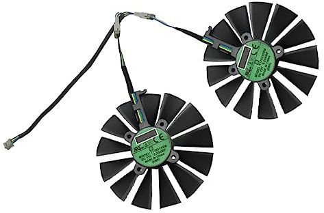 NUOBESTY 1 Paire Ventilateur De La Carte Graphique Refroidissement Refroidisseur De Carte Graphique Remplaçants Refroidisseur Pour Carte Vidéo Remplacement Abdos Black