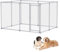 Froadp Hundezwinger Outdoor Hundekäfig mit Abschließbarer Tür 250x200x150cm Hundehütte aus Verzinkter Stahl UV- & Wasserdicht Hundehaus Tierlaufstall für Hunde