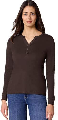 Street One Shirt in Unifarbe Molten Earth 36