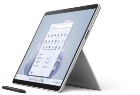Microsoft Surface Pro 9 - 13 Inch 2-in-1 Tablet PC - Silver - Intel Core i7, 16GB RAM, 512GB SSD - Windows 11 Home - Device only, UK plug, 2022 model (Renewed)