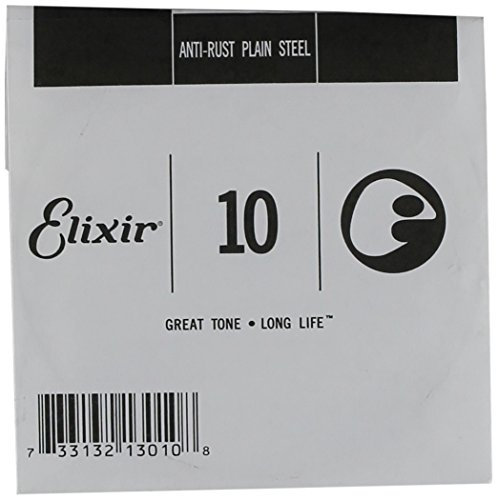 Cordes Elixir®, corde à l'unité en Acier plein plaqué Anti-Rust (.010)