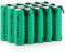 Combo: 20 pcs Tenergy AA 2000mAh NiMH Rechargeable Battery Flat Top with Tabs for Shavers, Trimmers, Razors, and More