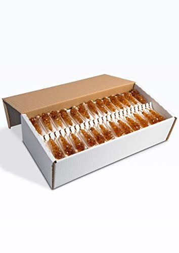 teeverliebt - Kandiszucker-Sticks braun I 100 Kandis-Stäbchen im Karton I leckerer Tee-Zucker am Stiel - nicht nur für Ostfriesen-Tee I Kandis-Zucker-Tee-Sticks I braune Kandis-Sticks 100 Stück