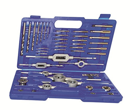 43-tlg. HSS-G Gewindeschneidesatz, DIN 352, M3 - M12, im Kunststoffkoffer