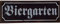 Crispe home & garden Blechschild BIERGARTEN Shabby Chic Nostalgie Antik Metallschild 13 X 36 cm