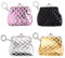Oyachic 4 Pièces Quilted Porte Monnaie Cuir Coin Purse Femme Portefeuille avec Fermoir Clic Clac Retro Bourse Pochette Maquillage pour Carte