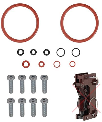 Snapworld-Kaffee Wartungssatz Dichtung für Brühgruppe Brüher Brüeinheit passend für WMF Solis Schaerer Set-18 (Schrauben)