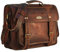 HULSH Leather Laptop Bags for Men Full Grain Leather Messenger Bag Leather Briefcase Computer Satchel Crossbody Shoulder Bag (Large)