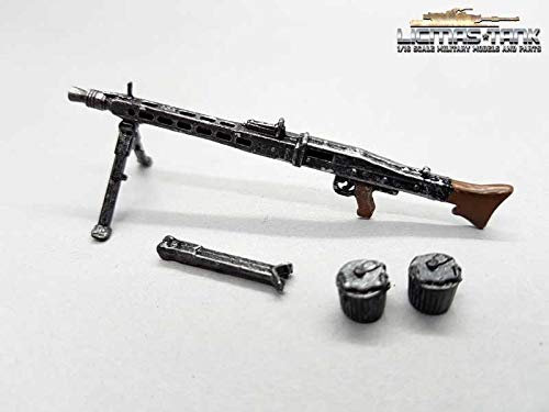 1/16 MG 42 deutsches Maschinengewehr Set Wehrmacht WW2 Metall lackiert