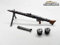 1/16 MG 42 deutsches Maschinengewehr Set Wehrmacht WW2 Metall lackiert