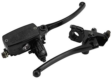 Pompa Freno Anteriore Moto, Pompa Freno Superiore Destra per Moto, con Interruttore Freno, 1 Set 1Cilindro Principale Freno in Lega di Alluminio da 25 mm per Shadow 400 600 Magna 250 Steed 400