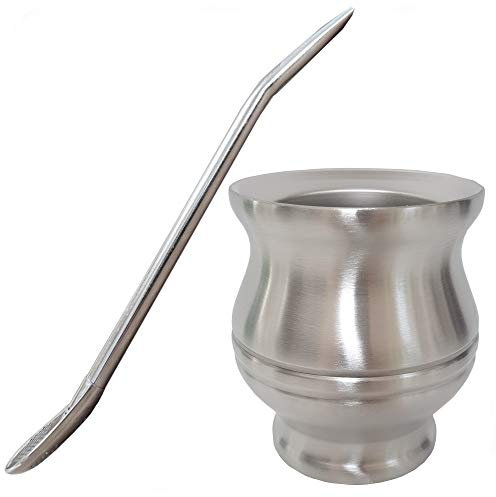 Gaucho Bruno – Juego con Mate y Bombilla de Acero Inoxidable| Fácil de Limpiar