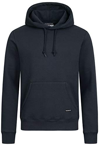 Basisstoff Hoodie Herren BS0120 Kapuzen Pullover Navy Gr. M