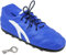 alles-meine.de GmbH 3D Effekt Spardose - Fußballschuh/Schuh - Sportschuh - blau & weiß - mit Schlüssel und Schloss - mit echten Schnürsenkel ! - 23 cm - stabile Sparbüchse au..