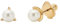Kate Spade New Yorker Mini -Trio -Stecker, Creme/Gold