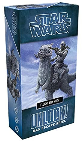 Asmodee, Unlock! Star Wars – Flucht von Hoth, Familienspiel, Rätselspiel, 1-6 Spieler, Ab 10+ Jahren, 60+ Minuten, Deutsch