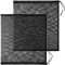 Shappy 2 Stück 48,3 x 50,8 cm große Pumpen-Barriere Tasche schwarz Pumpfilter feinmaschige Filtermedien Beutel mit Kordelzug für Teich, biologische Filter, Teich, tauchfähig, Outdoor-Aquarium