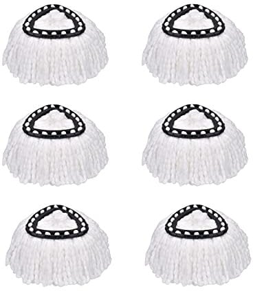 6 Pack Spin Mop Refill Replacement Head Compatible with Ocedar and Vileda,Mop Heads Replacement