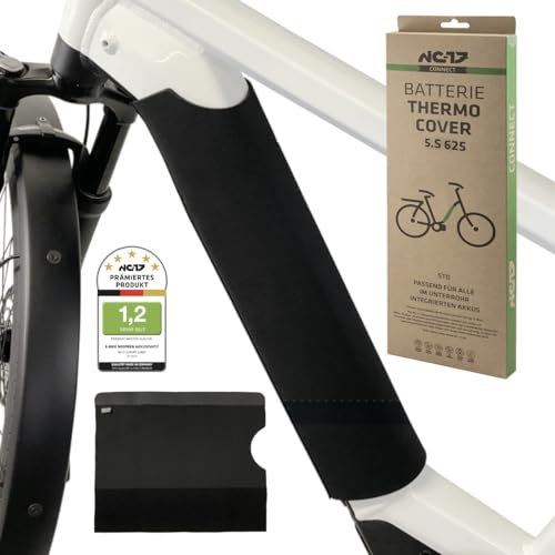 NC-17 E-Bike Schutzhülle Akku Unterrohr | Neopren Akku Abdeckung | ebike Batterie Thermoschutzhülle Länge bis 49cm | 27-38cm Rahmenumfang | passend für alle gängigen Ebikes, kurz