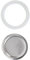 Moka Pot Sealing for RING + Filter Replacement Coffee Pot Gasket Seal for Espresso Moka Stove Pot Top Silicone Rubber(6 cup+sieve)