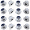 TERF® M8 Flanged Nylon Insert Self Locking Nut M8 (8mm) Flange Nyloc Insert Hex Hexagon Lock Nuts Steel - Pack of 10