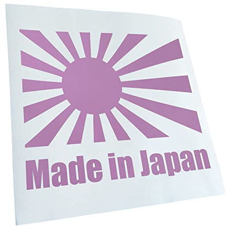 Autoaufkleber - Made in Japan/Flagge - Heckscheibe Auto Aufkleber wetterfest für Kfz LKW Mofa Truck - Sticker außen selbstklebend Tuning Zubehör für Fenster Fahrzeug Scheibe
