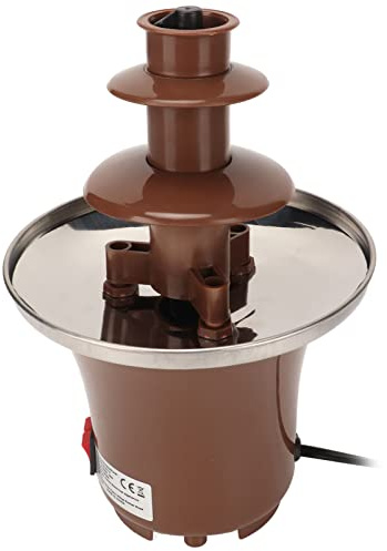 Mini Fuente de Chocolate, Fuente de Chocolate Fácil de Limpiar con Función de Calefacción Enchufe de la UE 220V para el Hogar