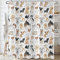 Hnmdmyi Rideau de Douche Drôle 180x200, Mignon Chien Rideaux de Douche Animaux Chiot Chien Enfants Filles Garçons Rideau de Bain Imperméable Tissu Polyester Lavable Rideau de Bain avec Crochets