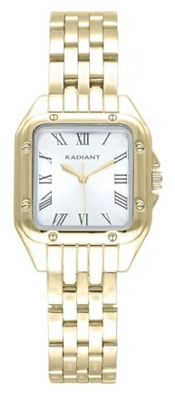 Radiant - Bahamas Kollektion - Analoguhr. Damen-Armbanduhr. Armbanduhr mit silbernem Ziffernblatt und Stahlarmband. Größe 28mm. 3ATM.