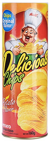 Keenso Funny Pranks Joke Potato Chip Can mit Herausspringender Federschlange, Fotoverpackung, Party-Gadget für Endlosen Genuss