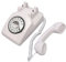 Telefono da Scrivania Vintage, Telefono Antico con Altoparlante in ABS per Soggiorno per Ufficio (Bianco)