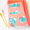 Stickly Bügelbilder Fisch Set, DIN A4 für Textilien zum Aufbügeln auf T-Shirts, Hoodies, Jeans | Patches für Erwachsene, Kinder | Bügelflicken Tiere Fische