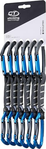 Climbing Technology Unisex-Adult Lime Set NY PRO 12 cm Quickdraw, Antrax/Electric Blue, One Size
