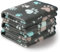 Heim & Tier® 2 er Set Decken Super Weich Fluffy Premium Fleece Haustier Decke Flanell Wurf für Hund Welpen Katze Grau Pfote (104 x 76 cm)