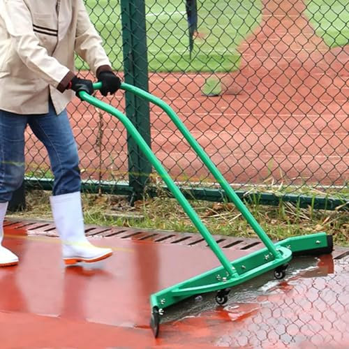 Aluminum Tennis Court Cleaning Water Cart, Broom Mop Floor Cleaning Squeegee, Indoor Outdoor Concrete/Tile/Wood Floor, for Hotel/Factory/Workshop