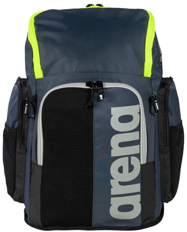 ARENA Schwimmrucksack Rucksack für Sport Schule Reise Outdoor Spiky III Backpack 45, Farbe:Mehrfarbig, Artikel:-103 navy/neon-yellow