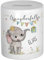 Spardose Kinder Geldgeschenke Verpackung personalisiert Wunscherfüller Sparschwein Baby Geschenk zur Geburt Junge Taufgeschenke Mädchen Sparbox Tiere Geldbox Geburtstag Elefant