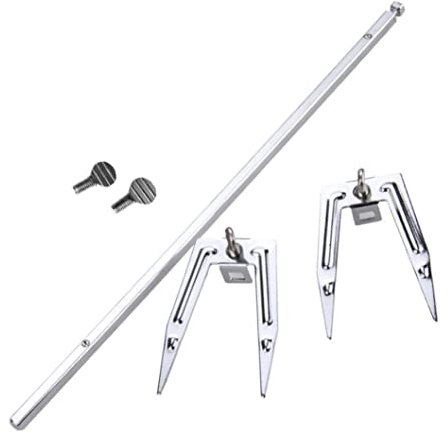 Stainless Steel Rotisserie Meat Forks Air Fryer Fork Grill Spit Rod Roast Chicken Fish Forks 34cm Summer Outdoor Accessories