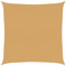 vidaXL Voile d'ombrage 160 g/m² carré Sable 4x4 m PEHD, Voile de Soleil, Voile d’ombrage, Store de Patio, Voile de Pare-Soleil, Voile de Jardin